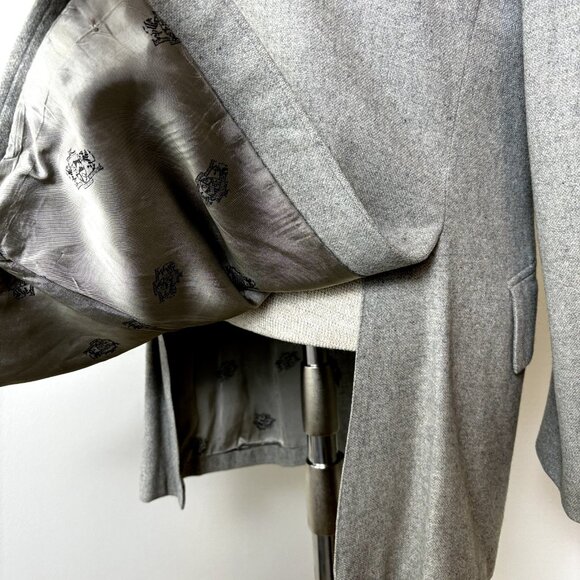 Pure Cashmere American Craftsmen 42 Sport Coat Gray Blazer Suit Jacket USA VTG - Picture 9 of 15